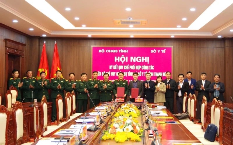 Thanh Hóa: Bộ Chỉ huy Quân sự tỉnh và Sở Y tế ký kết quy chế phối hợp công tác