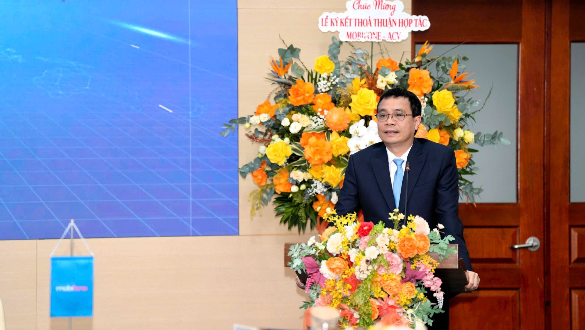 Chủ tịch HĐQT ACV Vũ Thế Phiệt ph&aacute;t biểu tại lễ k&yacute; kết