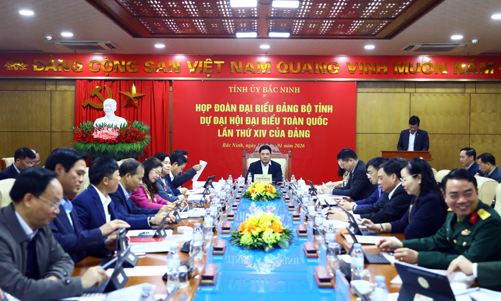 Bắc Ninh: Họp Đoàn đại biểu Đảng bộ tỉnh dự Đại hội XIV của Đảng