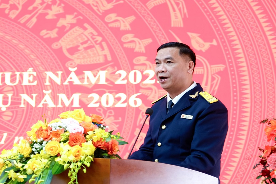 Trưởng Thuế tỉnh Lâm Đồng Trần Văn Long báo cáo tình hình triển khai công tác thuế năm 2025 Trưởng Thuế tỉnh Lâm Đồng Trần Văn Long báo cáo tình hình triển khai công tác thuế năm 2025