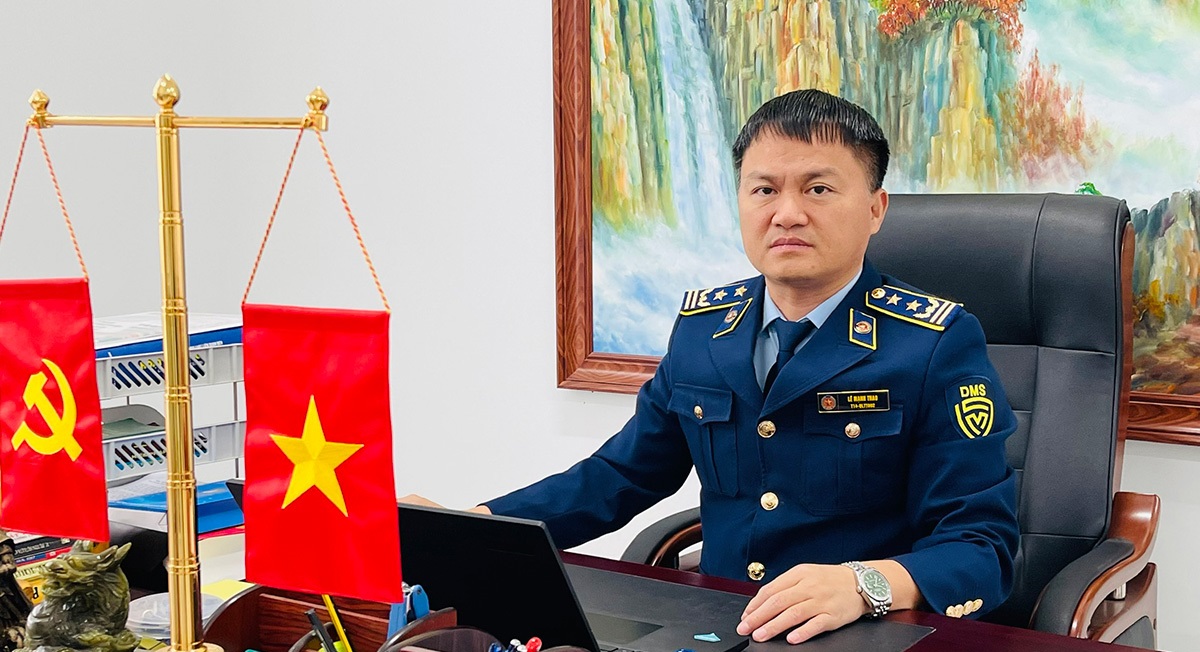 &Ocirc;ng L&ecirc; Mạnh Thao - Quyền Chi cục trưởng Chi cục Quản l&yacute; thị trường tỉnh Tuy&ecirc;n Quang. Ảnh: B&aacute;o Tuy&ecirc;n Quang