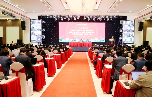 Nghệ An đánh giá toàn diện công tác xây dựng Đảng và kiểm tra, giám sát năm 2025