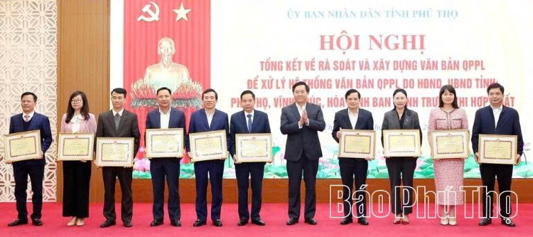 Phú Thọ đi đầu trong công tác rà soát, xử lý và ban hành văn bản quy phạm pháp luật
