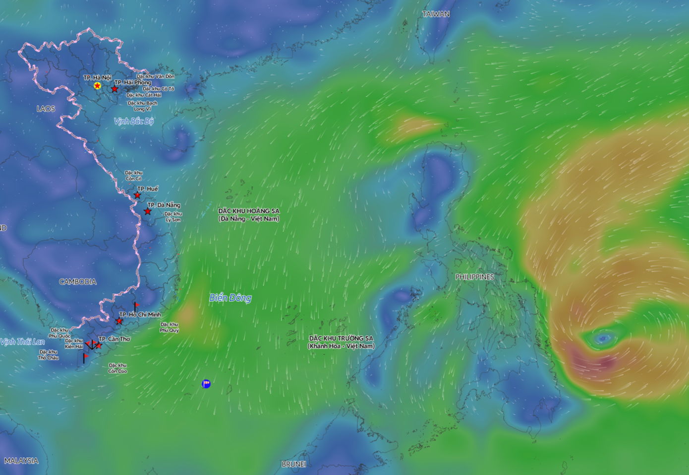 Bão Nokaen hình thành gần Biển Đông, không ảnh hưởng tới Việt Nam