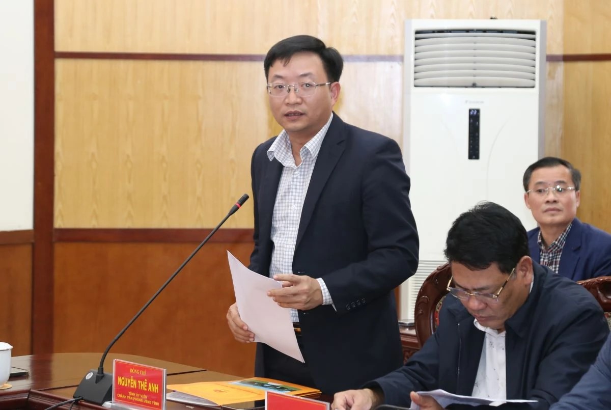 Ch&aacute;nh Văn ph&ograve;ng UBND tỉnh Nguyễn Thế Anh th&ocirc;ng tin về t&igrave;nh h&igrave;nh kinh tế - x&atilde; hội năm 2025, nhiệm vụ trọng t&acirc;m năm 2026.