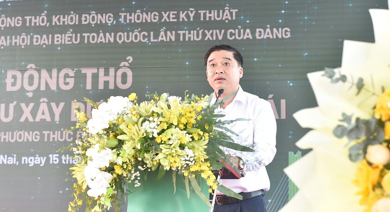 Ph&oacute; Chủ tịch UBND tỉnh Đồng Nai Hồ Văn H&agrave; ph&aacute;t biểu tại buổi lễ - Ảnh: VGP/Giang Thanh