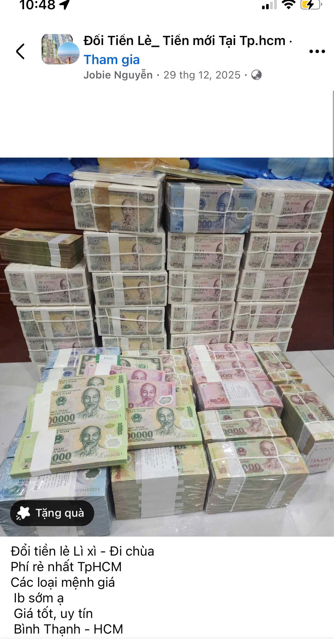 C&aacute;c t&agrave;i khoản tr&ecirc;n nền tảng mạng x&atilde; hội đăng b&agrave;i dịch vụ đổi tiền k&egrave;m h&igrave;nh ảnh nhằm thu h&uacute;t người c&oacute; nhu cầu đổi tiền