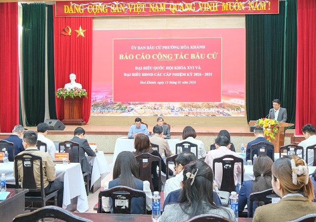 To&agrave;n cảnh buổi l&agrave;m việc tại c&aacute;c phường: H&ograve;a Kh&aacute;nh, Li&ecirc;n Chiểu, Hải V&acirc;n (đợt 1).