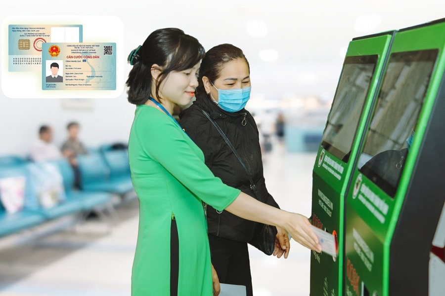 Đăng k&yacute; kh&aacute;m chữa bệnh bằng căn cước c&ocirc;ng d&acirc;n c&oacute; gắn ch&iacute;p hoặc qua ứng dụng VNEID - t&agrave;i khoản định danh điện tử. Ảnh: Minh họa