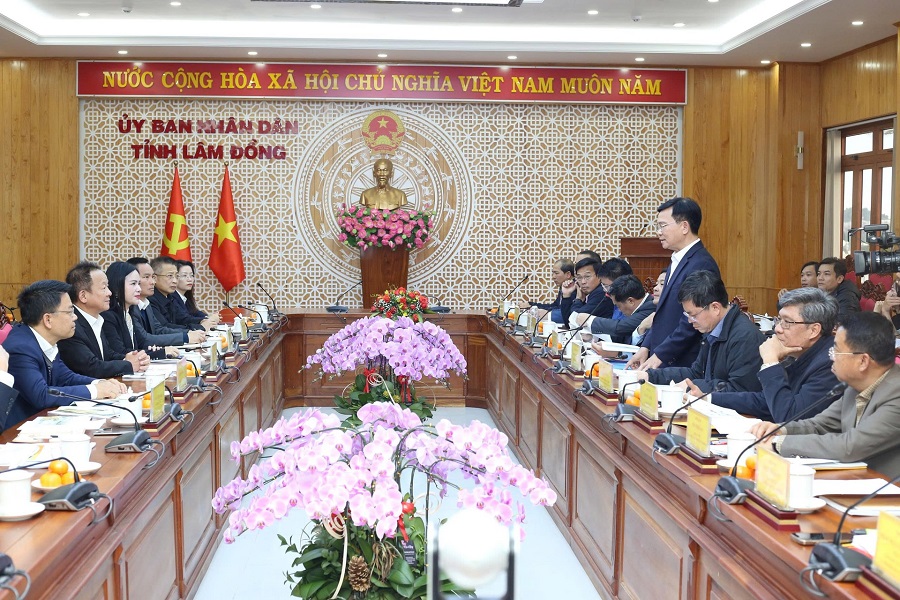 Lâm Đồng, UBND tỉnh làm việc với T&T Group về các dự án đầu tư