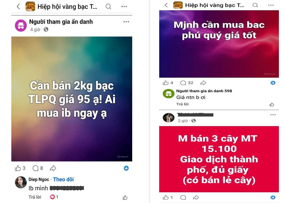 Cảnh báo thủ đoạn lừa đảo mua bán vàng, bạc giá giá rẻ trên mạng xã hội