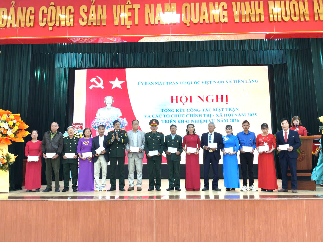 UBMTTQ Việt Nam xã Tiên Lãng tổng kết công tác năm 2025, triển khai nhiệm vụ năm 2026