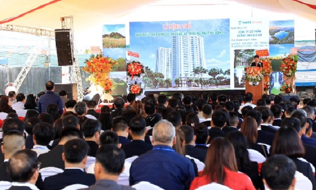 Quang cảnh Lễ động thổ. Ảnh: HAGL