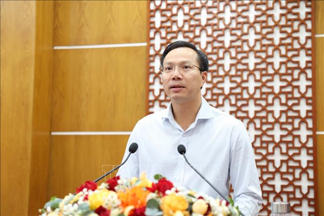 Ph&oacute; Chủ tịch UBND tỉnh T&acirc;y Ninh Đo&agrave;n Trung Ki&ecirc;n ph&aacute;t biểu tại Hội thảo khoa học &ldquo;Chỉ số đổi mới s&aacute;ng tạo (PII) &ndash; Thực trạng v&agrave; giải ph&aacute;p th&uacute;c đẩy hoạt động đổi mới s&aacute;ng tạo tỉnh T&acirc;y Ninh&rdquo;, ng&agrave;y 16/. Ảnh: Thanh T&acirc;n/TTXVN