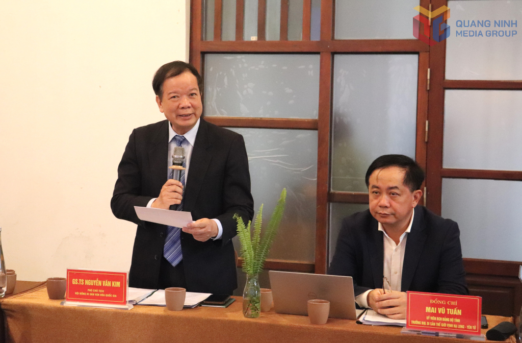 GS.TS Nguyễn Văn Kim, Ph&oacute; Chủ tịch Hội đồng Di sản Văn h&oacute;a quốc gia tham gia &yacute; kiến