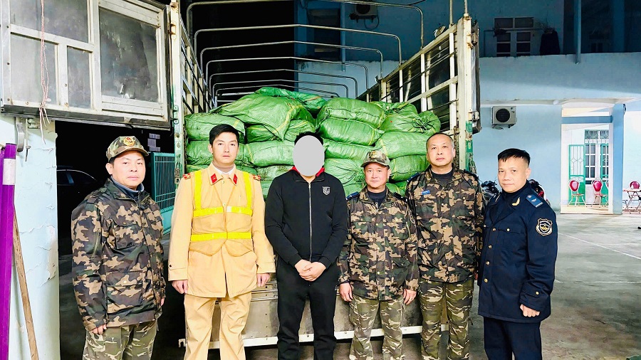 Chi cục Hải quan khu vực XVI bắt giữ 3,335 tấn l&aacute; thuốc l&aacute; sấy kh&ocirc;