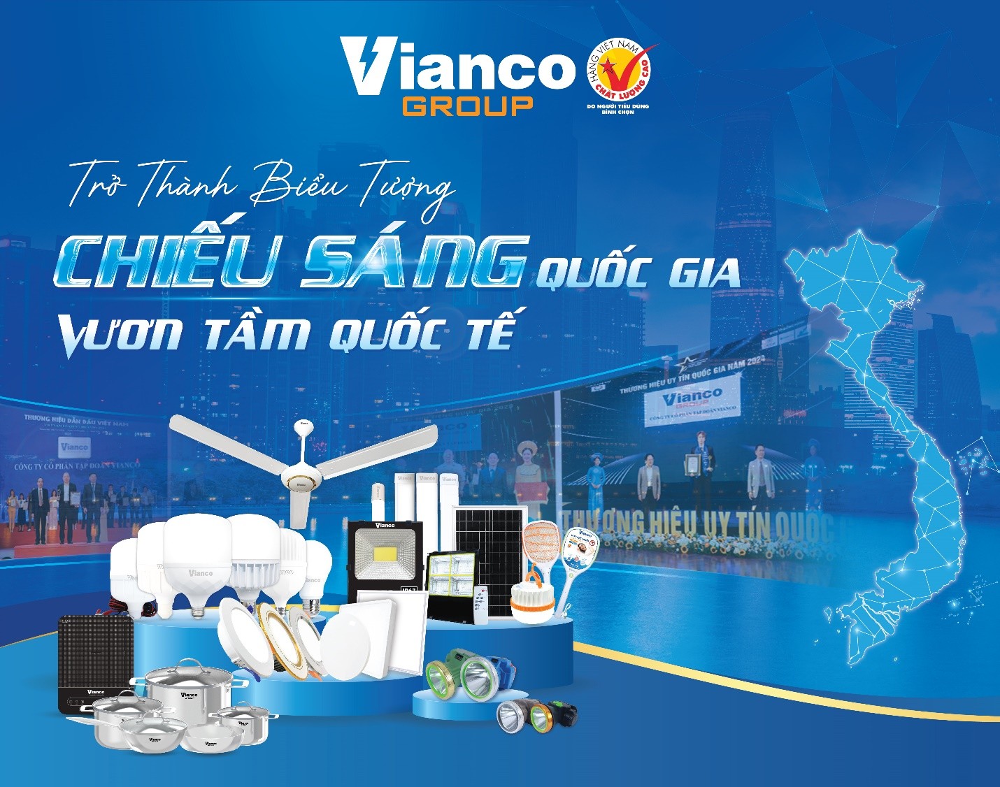 Tầm nh&igrave;n &ldquo;Trở th&agrave;nh biểu tượng chiếu s&aacute;ng Quốc gia vươn tầm Quốc tế&rdquo;
