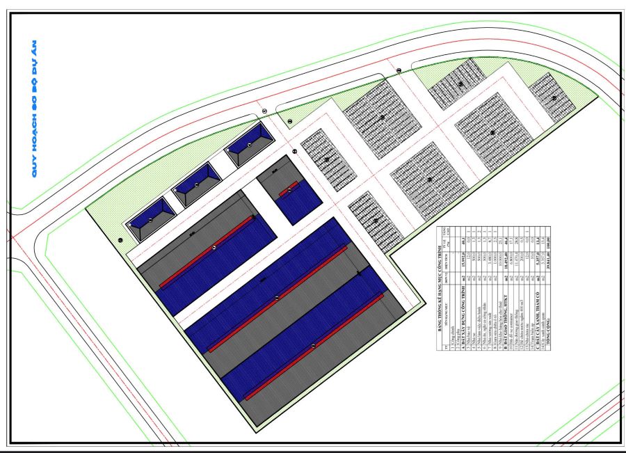 Quy hoạch sơ bộ dự kiến Dự &aacute;n nh&agrave; m&aacute;y sản xuất th&ugrave;ng carton v&agrave; dịch vụ Logistics Dũng Trang Sơn T&acirc;y