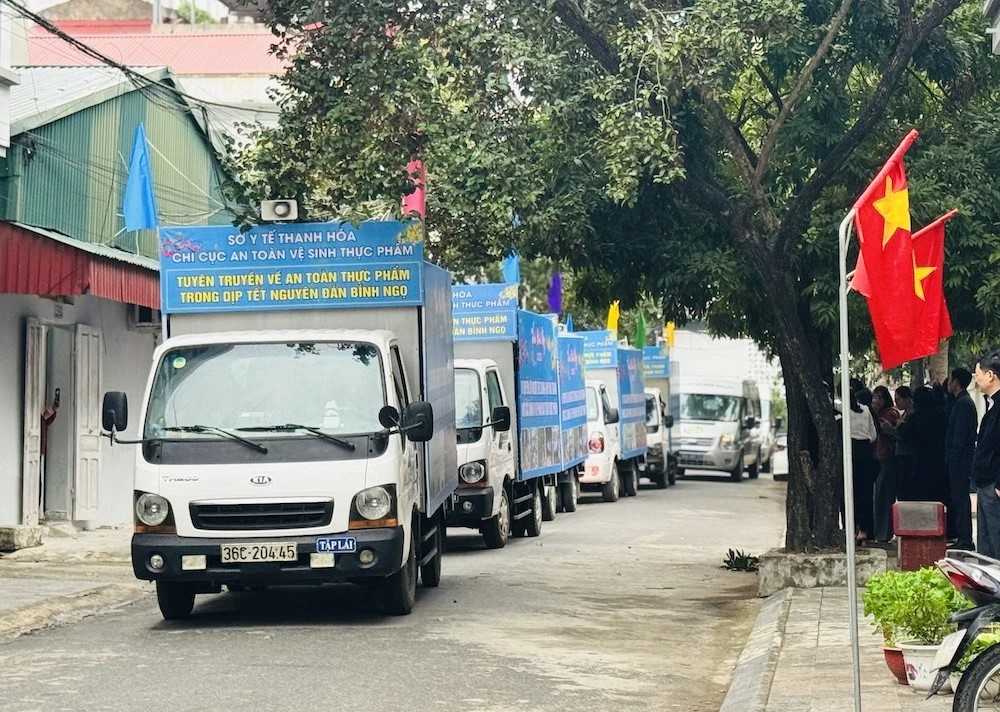 Thanh Hóa: Ra quân tuyên truyền bảo đảm vệ sinh an toàn thực phẩm dịp Tết Bính Ngọ 2026