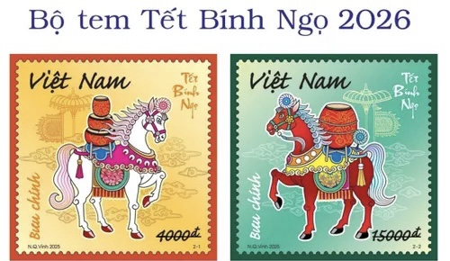 Phát hành bộ tem chào đón năm mới Tết Bính Ngọ 2026
