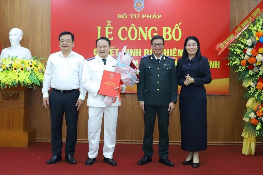 Công bố quyết định bổ nhiệm Trưởng Thi hành án dân sự tỉnh Hà Tĩnh