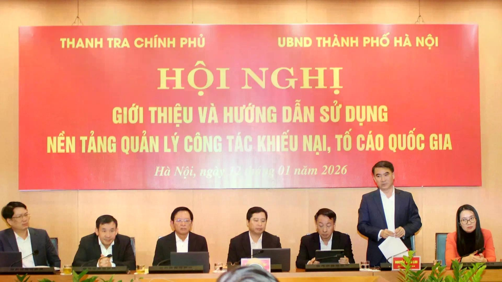 Hà Nội triển khai “Nền tảng quản lý công tác khiếu nại, tố cáo quốc gia”