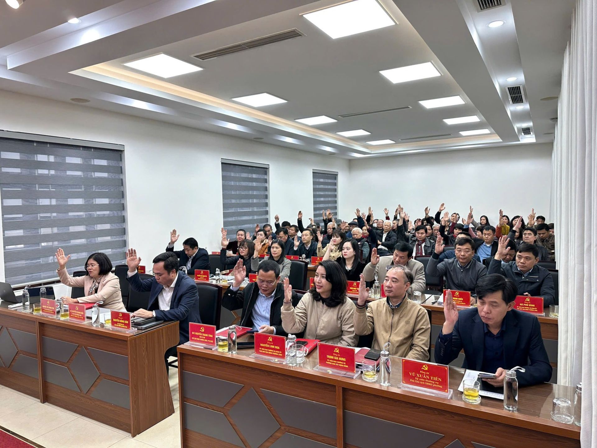 Phường Láng triển khai quy hoạch cán bộ, thống nhất giới thiệu 3 ứng cử viên HĐND Thành phố