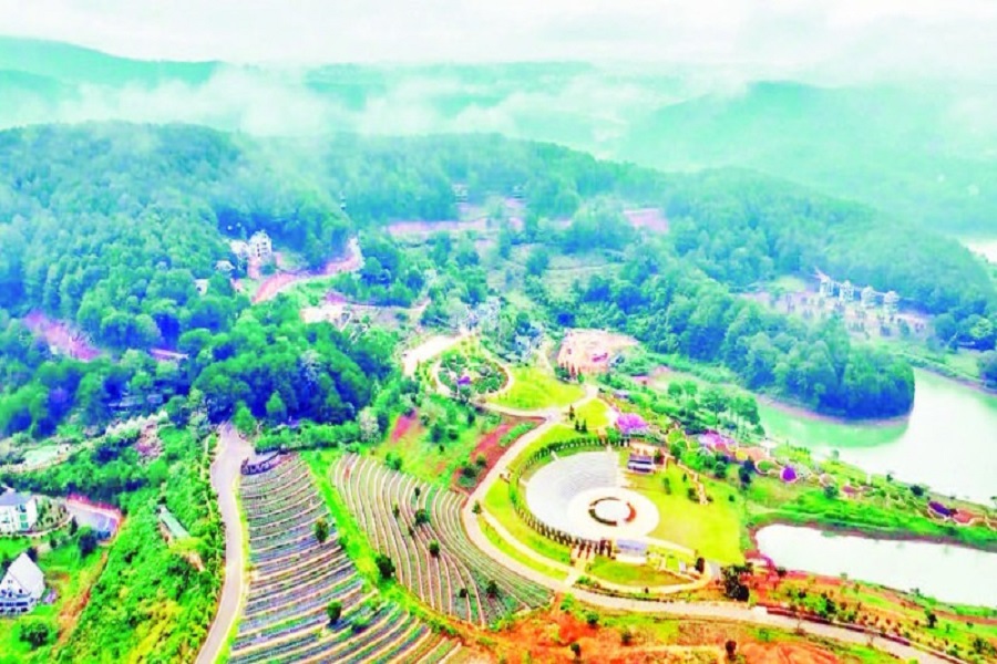 Một g&oacute;c khu du lịch quốc gia hồ Tuyền L&acirc;m, tỉnh L&acirc;m Đồng.