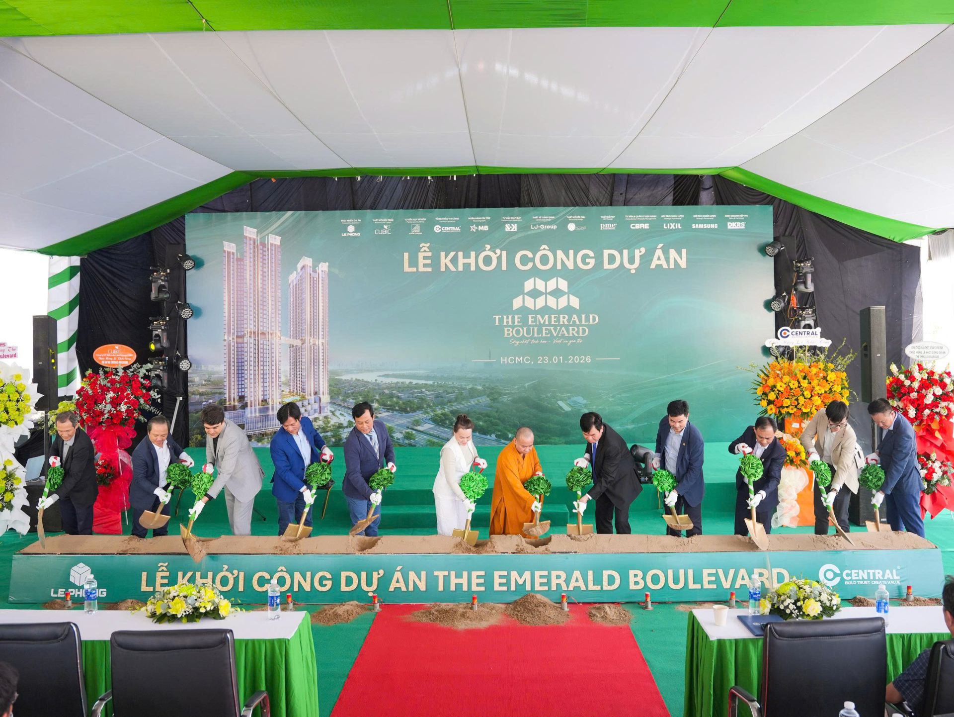 Chính thức khởi công dự án Khu căn hộ cao cấp The Emerald Boulevard