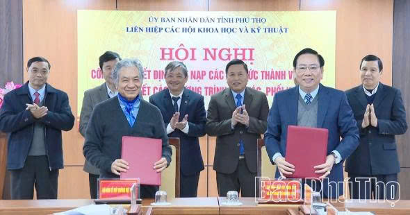K&yacute; kết chương tr&igrave;nh phối hợp c&ocirc;ng t&aacute;c giữa Li&ecirc;n hiệp c&aacute;c Hội Khoa học v&agrave; Kỹ thuật tỉnh v&agrave; c&aacute;c đối t&aacute;c ở Trung ương v&agrave; tr&ecirc;n địa b&agrave;n tỉnh.