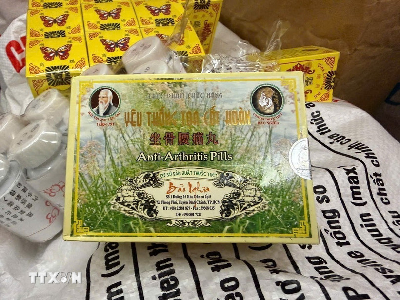 Triệt phá đường dây sản xuất thuốc đông y giả, pha trộn hoạt chất cấm