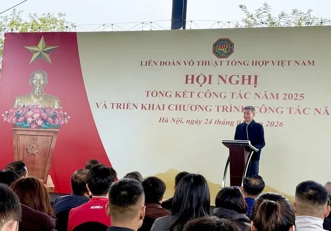 &Ocirc;ng Nguyễn Danh Ho&agrave;ng Việt - Cục trưởng Cục Thể dục thể thao Việt Nam đ&atilde; ghi nhận, đ&aacute;nh gi&aacute; cao những kết quả m&agrave; VMMAF đạt được trong năm 2025, đặc biệt l&agrave; ở việc tự chủ kinh ph&iacute; hoạt động.