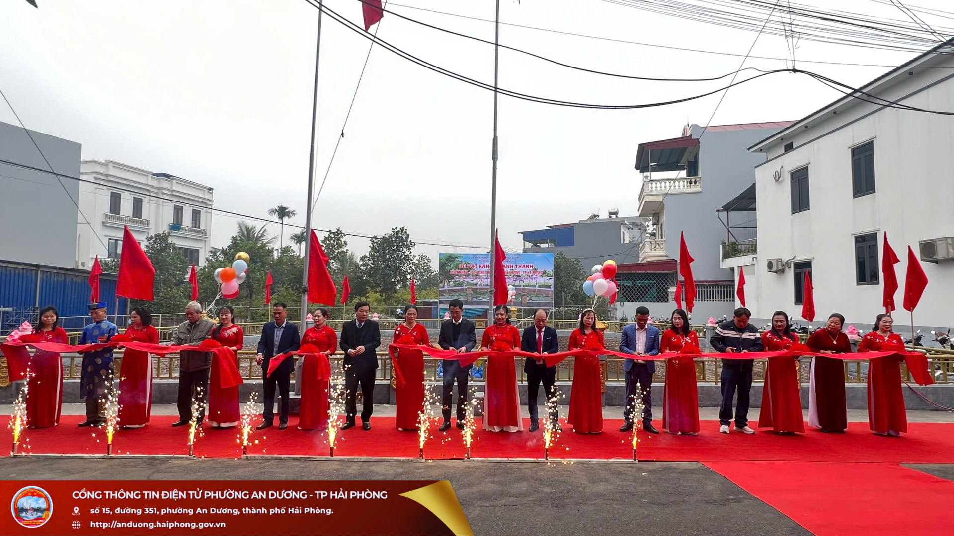 Hải Phòng: Lễ khánh thành công trình Hồ Đình Nam