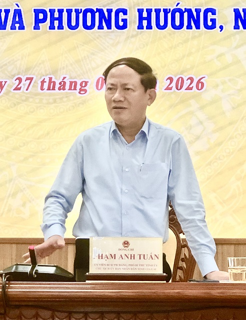 Ông Phạm Anh Tuấn phát biểu ý kiến chỉ đạo tại Hội nghị. Ảnh: VH Ông Phạm Anh Tuấn phát biểu ý kiến chỉ đạo tại Hội nghị. Ảnh: VH