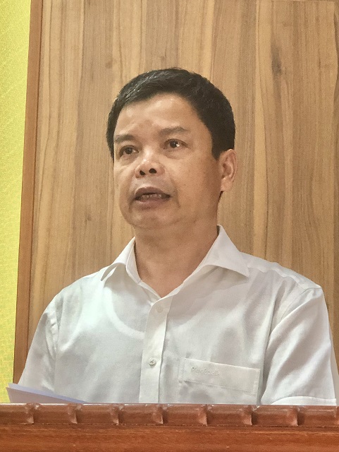 Ông Nguyễn Hữu Quế phát biểu tại Hội nghị. Ảnh: VH Ông Nguyễn Hữu Quế phát biểu tại Hội nghị. Ảnh: VH