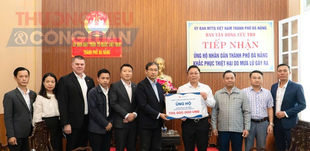 Mikazuki ủng hộ Ủy ban MTTQ VN TP. Đ&agrave; Nẵng để tặng Nh&acirc;n d&acirc;n TP. Đ&agrave; Nẵng khắc phục hậu quả thi&ecirc;n tai do mưa lũ thời gian vừa qua.