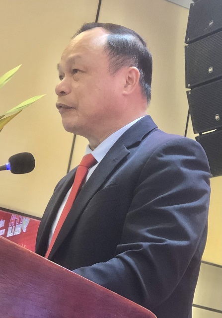 &Ocirc;ng Dương Mah Tiệp ph&aacute;t biểu &yacute; kiến chỉ đạo tại Hội nghị. Ảnh: Viết Hiền