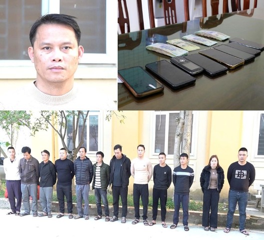 Nghệ An: Triệt xóa sòng bạc “hầm ngầm” nhiều lớp bảo vệ, bắt giữ 12 đối tượng liên quan