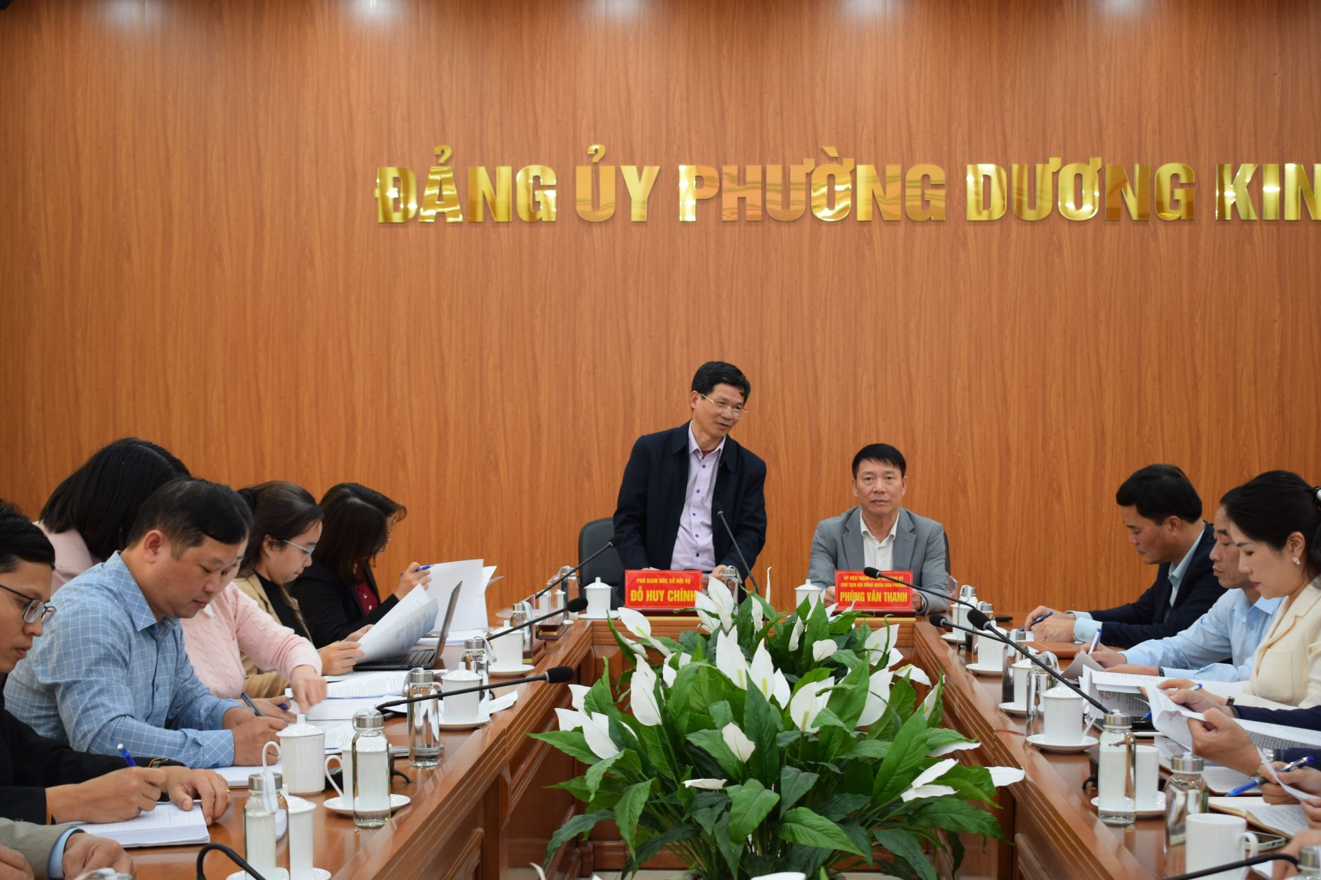 Hải Phòng: UBND phường Dương Kinh làm việc với Đoàn kiểm tra Sở Nội vụ về công tác chuẩn bị bầu cử