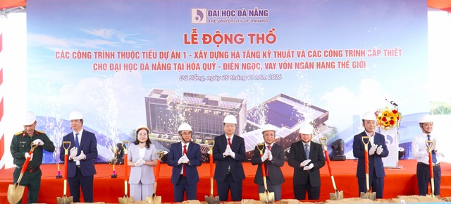 Đại học Đà Nẵng động thổ xây dựng 5 công trình