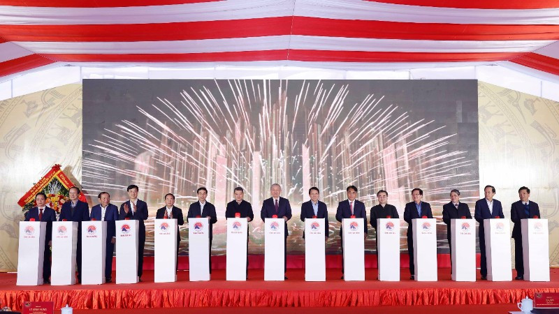 Tổng Bí thư Tô Lâm dự Lễ khởi công xây dựng trường học tại xã Trường Hà, Cao Bằng