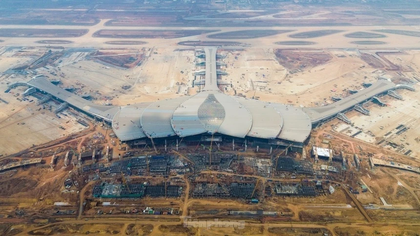 Diện mạo s&acirc;n bay Long Th&agrave;nh hiện tại. Ảnh: Duy Anh.