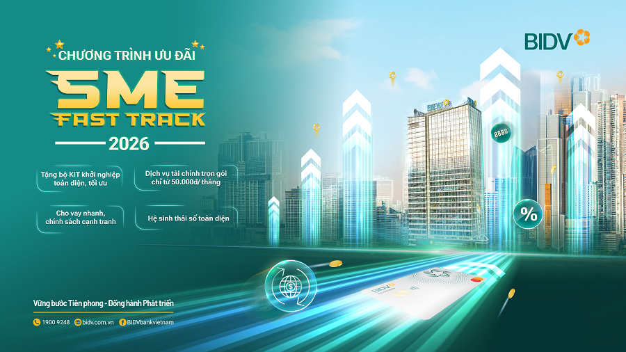 Đón năm “Mã" cùng ưu đãi siêu đã từ BIDV SME Fast Track 2026