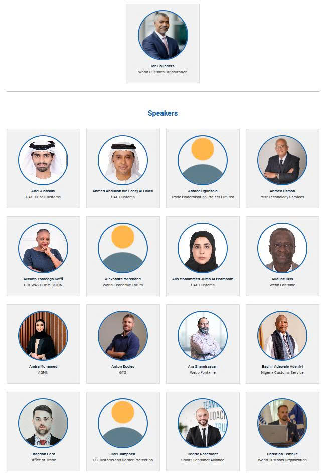 Tổng thư k&yacute; WCO v&agrave; một số diễn giả tại Hội nghị. Nguồn: WCO.