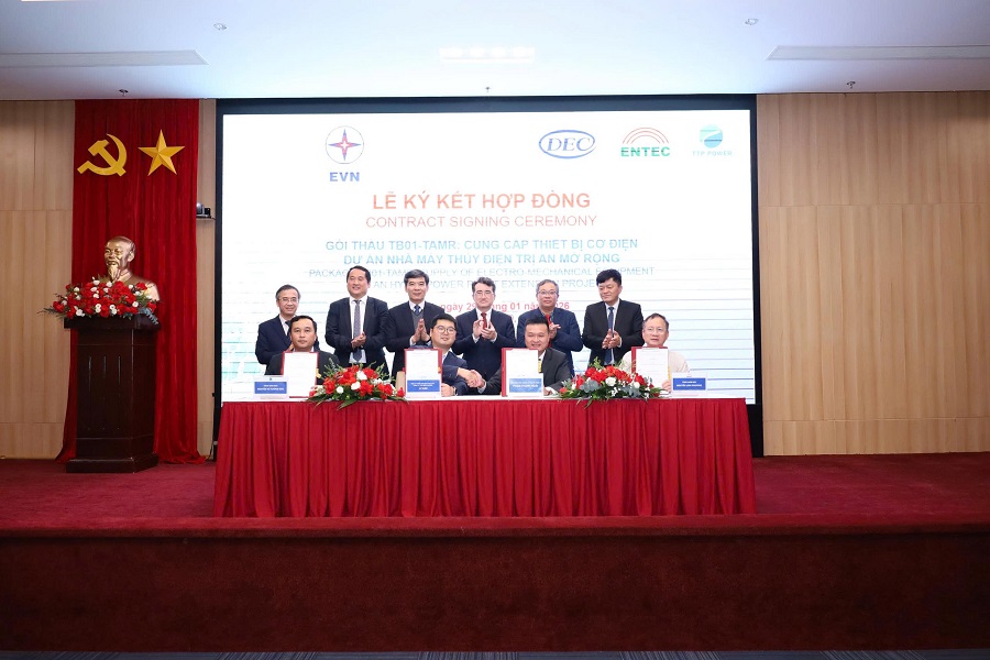 Lễ ký kết Hợp đồng Gói thầu TB01-TAMR: Cung cấp thiết bị cơ điện - Dự án NMTĐ Trị An mở rộng