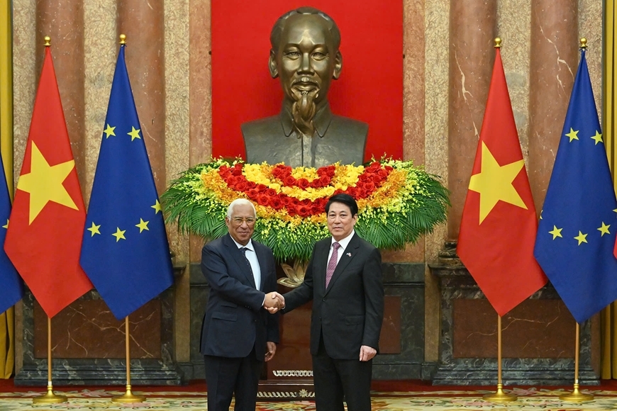 Chủ tịch Hội đồng châu Âu António Costa rời Hà Nội, kết thúc chuyến thăm Việt Nam