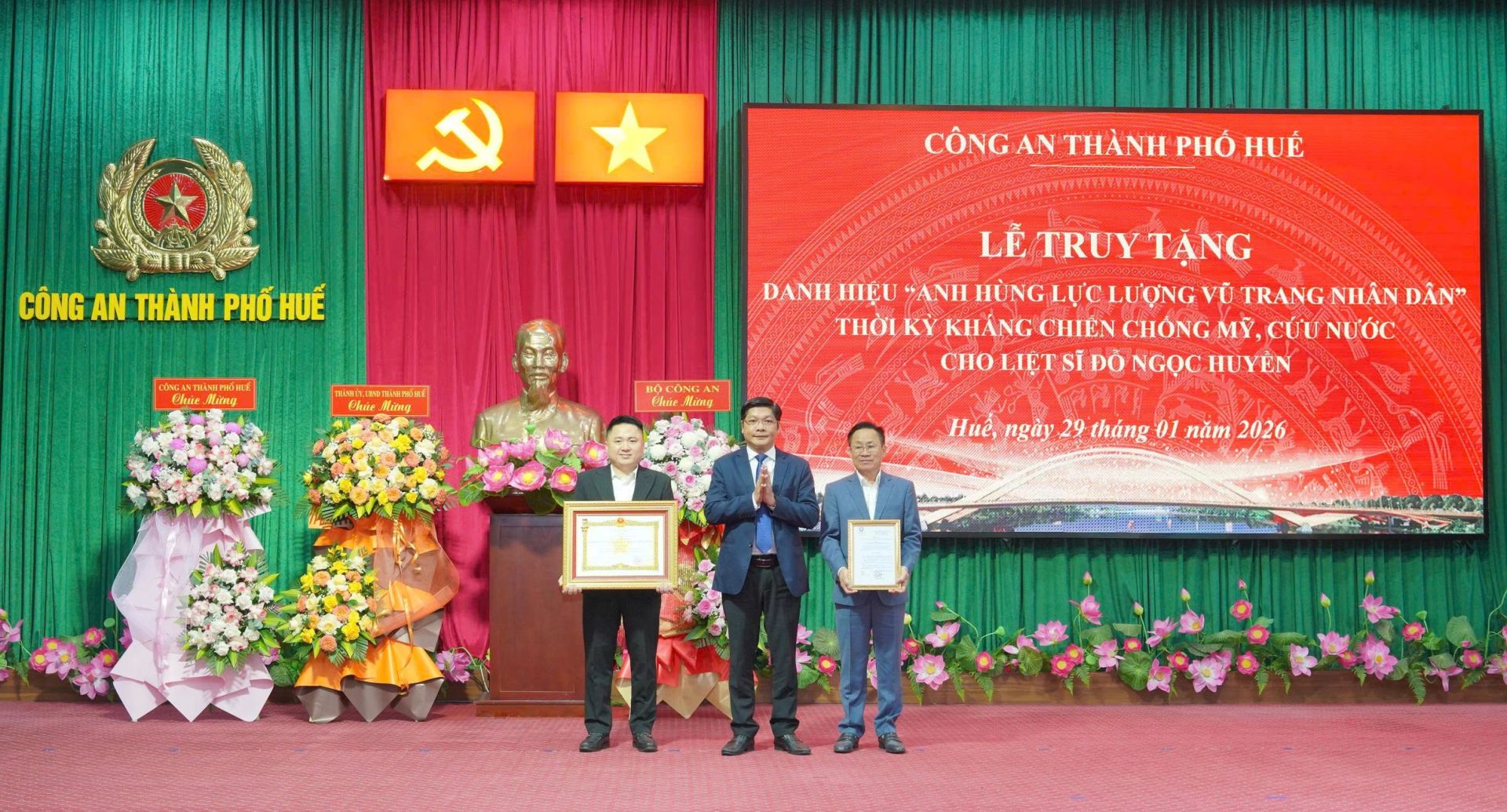 Huế: Truy tặng danh hiệu “Anh hùng lực lượng vũ trang nhân dân” cho liệt sĩ Đỗ Ngọc Huyền