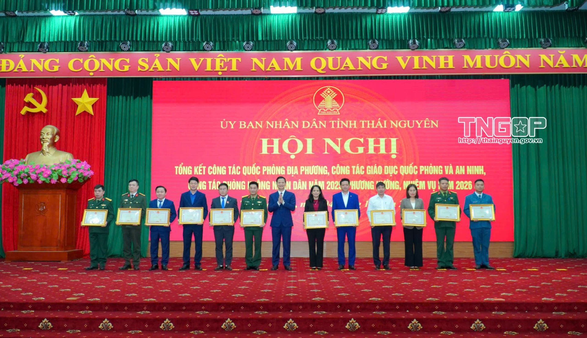 Thái Nguyên tăng cường công tác quốc phòng địa phương năm 2026