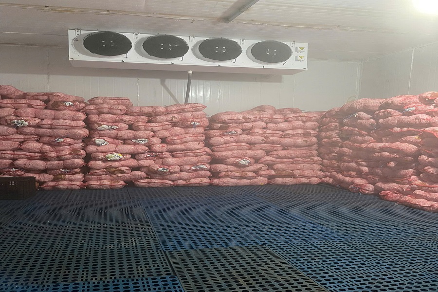 N&ocirc;ng sản của C&ocirc;ng ty Thuận Th&agrave;nh được bảo quản trong kho lạnh