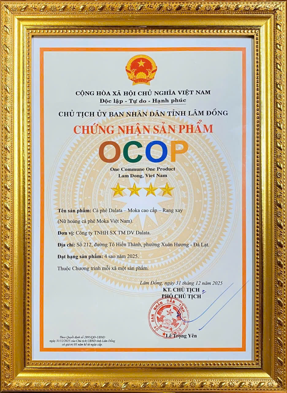 Chứng nhận OCOP 4 sao